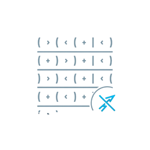 Complex mathematical equation with symbols on a white background