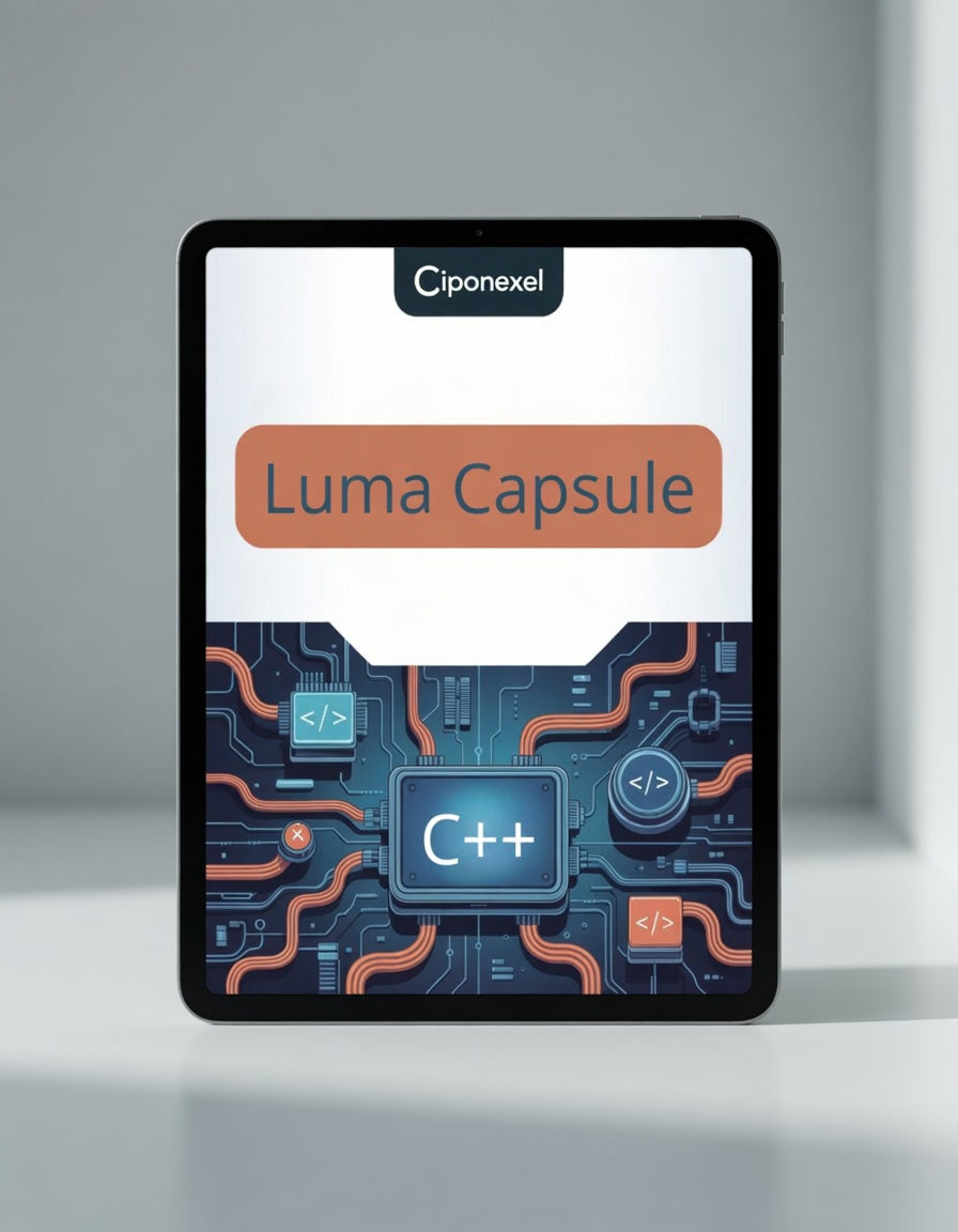 Caponexel Luma Capsule packaging on a gray background