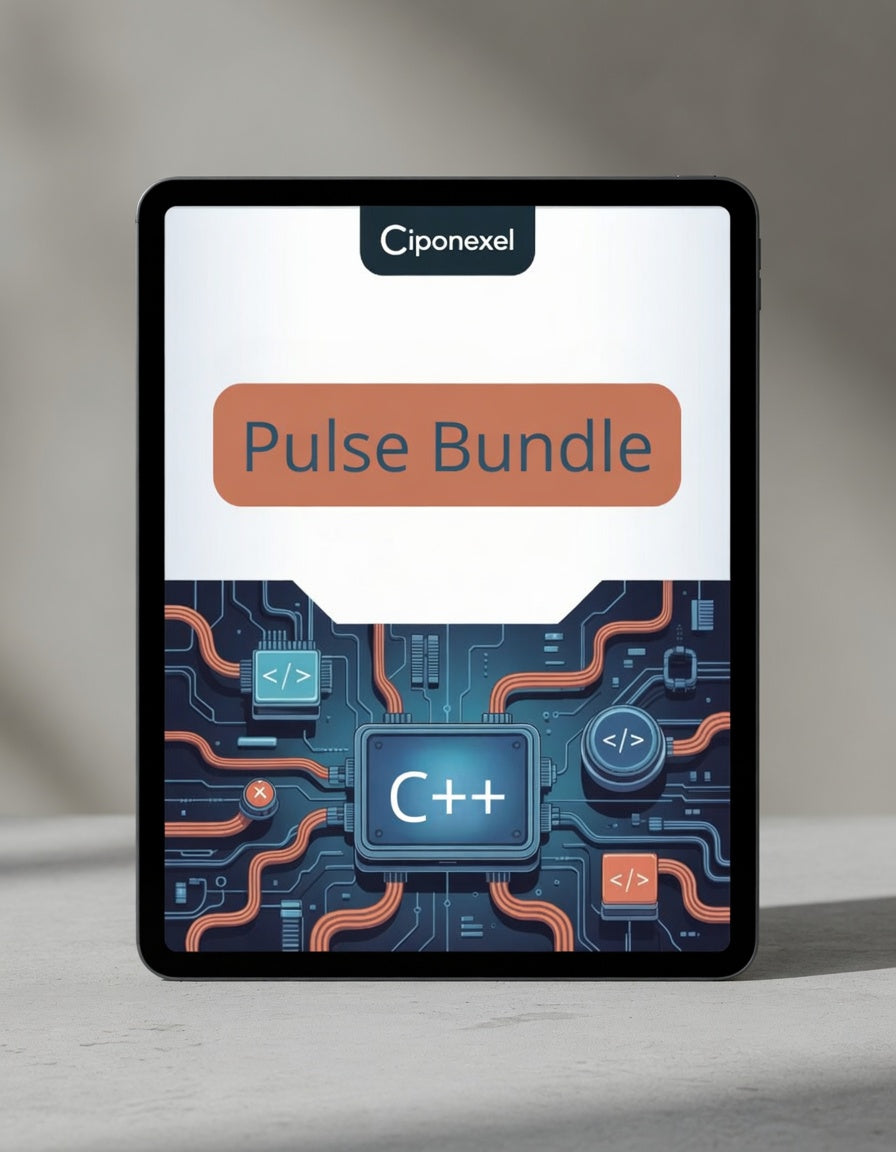 Ciponexel Pulse Bundle on a tablet with a blurred background